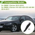 thumbnail image 3 of Cubierta de tirador de manija de puerta del lado del pasajero delantero para BMW Serie 3 316 318 320 328 330 335 340 M3 2012-2018 No.51417279312 Negro ABS 1 Pc, 3 of 6