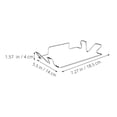 thumbnail image 2 of Raindrops 2Pcs Silver Trash Bag Rack for Kitchen Adjustable Wall Mount Garbage Bag Holder, 2 of 8
