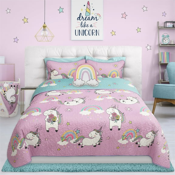 Quilt 3PC Set DQ Unicorn