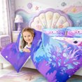thumbnail image 4 of Manfei Cute Axolotl Print 7-Piece King Bedding,3D Printed Salamander King Bed in a Bag,Colorful Stars Reversible, 4 of 7