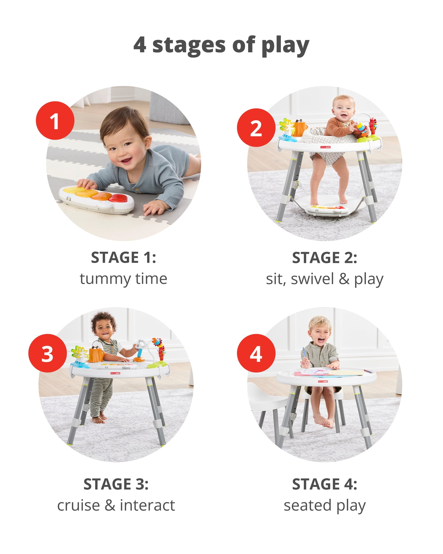 Skip Hop Baby Activity Center: Interactive Play Center with 3