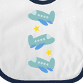 thumbnail image 4 of Inktastic Airplane Cute Planes for Boys Boys Baby Bib, 4 of 4