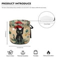 thumbnail image 4 of ZUXONGSY Christmas Black Cat Tea Cozy Teapots Dust Cover with Elastic Band Drawstring Tea Pot Dust Cover for Keeping Warm Not Easy to Pilling And Fade Christmas Decor, 4 of 6