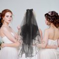 thumbnail image 4 of 2 Pcs Voile Ruban Nœud Élégant Coiffe de Mariage Parent-Enfant, 4 of 8