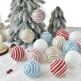 thumbnail image 4 of Juego de 4 piezas de decoración de árbol de Navidad con purpurina, bolas de purpurina de 0.315 in para árboles de Navidad, bodas, fiestas, decoración de vacaciones (blanco), 4 of 5