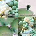 thumbnail image 2 of 121 Uds. Kit de arco de guirnalda teñida de aguacate dorado, globos, celebración de fiesta de cumpleaños, decoraciones para baño de bebé, 2 of 4