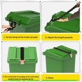 thumbnail image 6 of Trash Can Lock,Garbage Can Lock for Animal Fits 30-50 Gallon Bin,Adjustable Trash Can Li ma409, 6 of 8