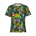 thumbnail image 4 of Vsdgher Cute Tribal Leopards Print Men's Dry Fit Mesh Athletic Shirts Moisture Wicking Tennis T-Shirt Tops, 4 of 9