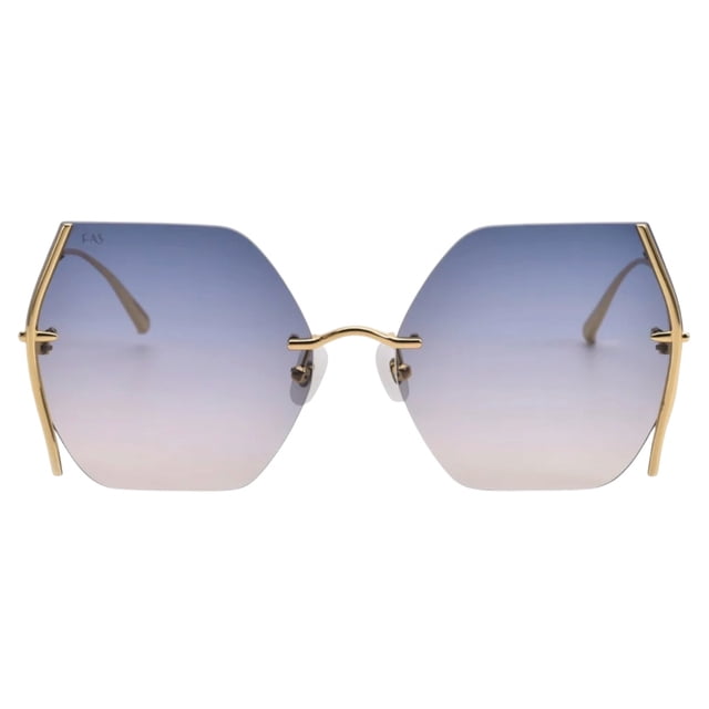 Lentes de Sol For Arts Sake diseño Em7 Gold Blue