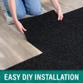 thumbnail image 5 of Boone Hobnail Anthracite Peel-and-Stick Carpet Tiles for Easy DIY Installation 10 Tiles Per Box, 5 of 12