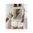 thumbnail image 3 of LEOPARD LIGHTNING GRAPHIC PLUS SIZE SWEATSHIRT, 3 of 5