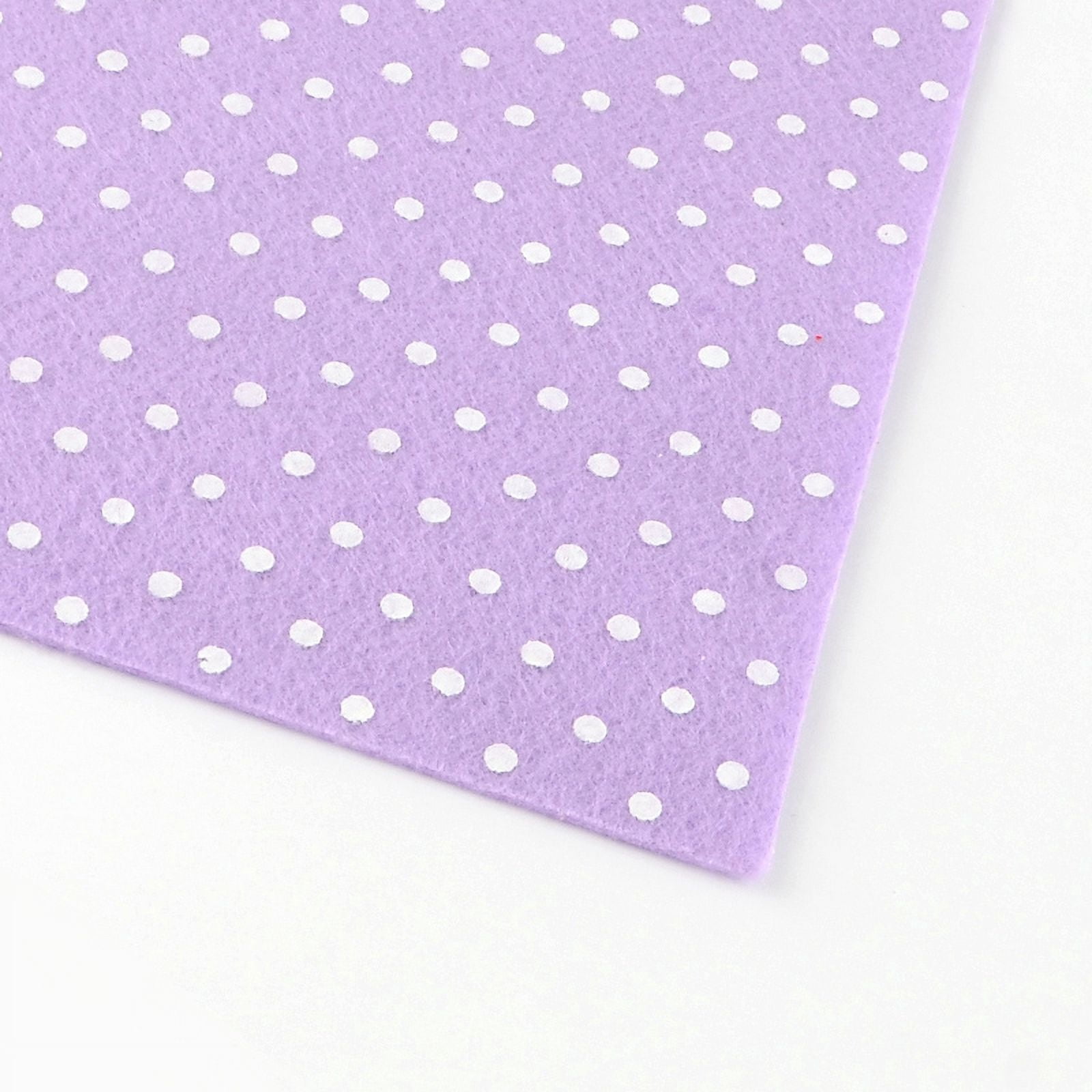 1bag Polka Dot Pattern Printed Non Woven Fabric Embroidery Needle Felt for Crafts Mixed color 30x30x0.1cm 50pcs/bag