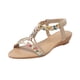 thumbnail image 4 of WILLBEST Sandalias De Plataforma Para Mujer, Zapatos De Cuña, Sandalias Planas Con Cuentas, Sandalias De Playa, Sandalias De Playa Planas Con Tiras, Sandalias, 4 of 9