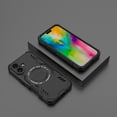 thumbnail image 5 of Armor Designed for iPhone 16 Case, Built-in Magnet Compatible with MagSafe Charging Slim Lightweight Shockproof Dropproof Rugged Protective Phone Cover for iPhone 16, Black, 5 of 9