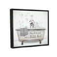 thumbnail image 3 of Stupell When All Fails Bubble Bath Phrase Typography Painting Black Floater Framed Art Print Wall Art, 3 of 6