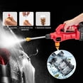 thumbnail image 6 of Xirurus Cordless Pressure Washer 350PSI Portable Battery Powered Car Cleaner, 100-240V EU Plug, 9m / 29.5 ft Range, 6 of 9