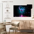 thumbnail image 5 of Elephant Stock Neon Cocktail Wall Art - Horizontal Canvas Wall Art - Living Room Wall Decor - Food And Drink Canvas - Teal And Black Decor - 12" x 8", 5 of 8