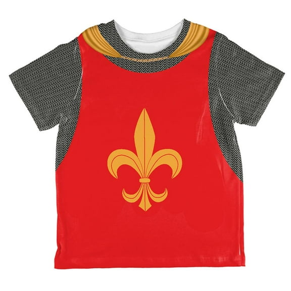 Halloween Knight Fleur-De-Lis Armor Costume All Over Toddler T Shirt Multi 4T