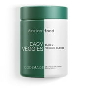 Codeage Instantfood Easy Veggies, Whole Food Greens Vitamins, Vegetables & Minerals Capsule, 90 Ct