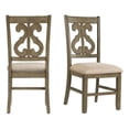 thumbnail image 2 of Pemberly Row Modern Wooden Swirl Back Side Chair Set in Gray, 2 of 11