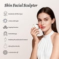 thumbnail image 2 of Masajeador facial con terapia de luz roja, 7 colores, LED, drenaje linfático, 2 of 8
