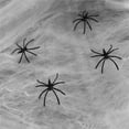 thumbnail image 3 of Arañas de algodón decorativas para Halloween - Incluye 30 arañas pequeñas para fiestas y decoración de jardín (60g), 3 of 6