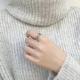 thumbnail image 2 of Love Knot Braided Vintage Antique Rings Sterling Silver Open Band for Women Men, 2 of 6