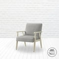 thumbnail image 5 of Alton  Armchair  Gray/Cream  Linen  Upholstered  Square  Arms, 5 of 9