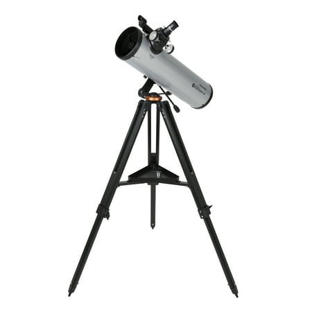 Celestron - Starsense Explorer DX 130AZ Smartphone App-Enabled Newtonian Reflector Telescope - Silver/Black