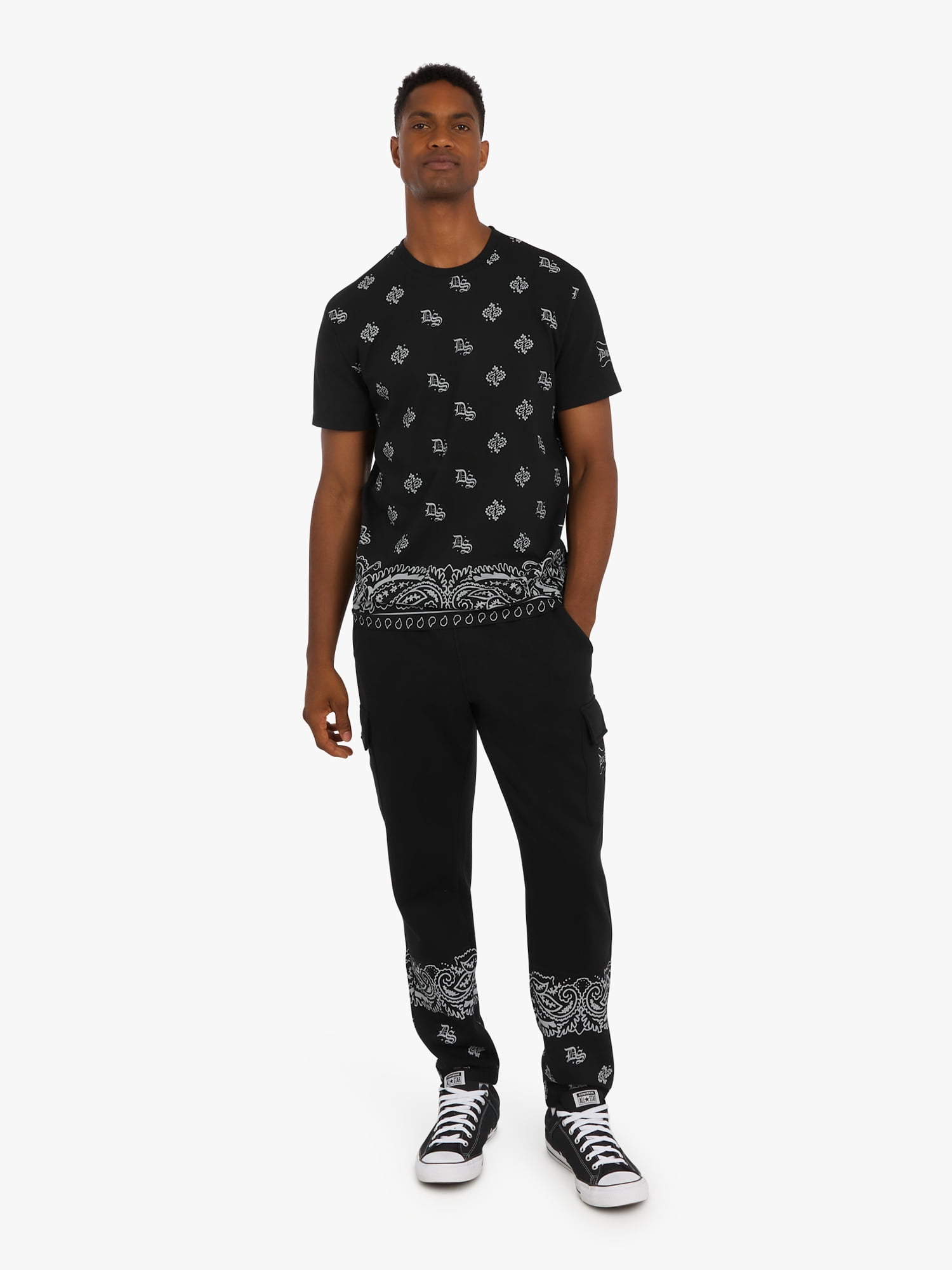 Dogg Supply by Snoop Dogg All-Gender Young Men's and Women's Bandana Joggers, Sizes XS - 5XL