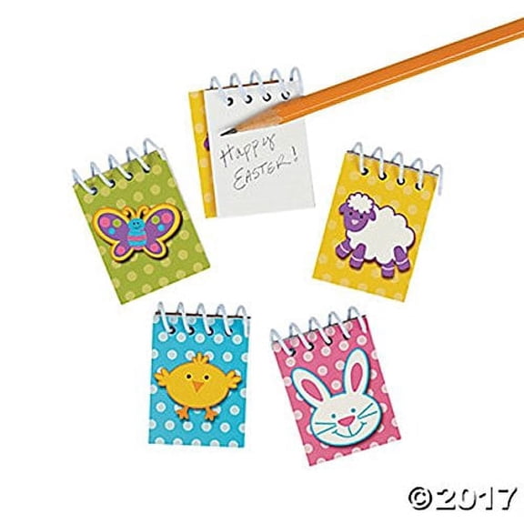 Fun Express Memo & Scratch Pad with Mini Easter Notepads, 2 Inches, 25 Sheets, 48 Count