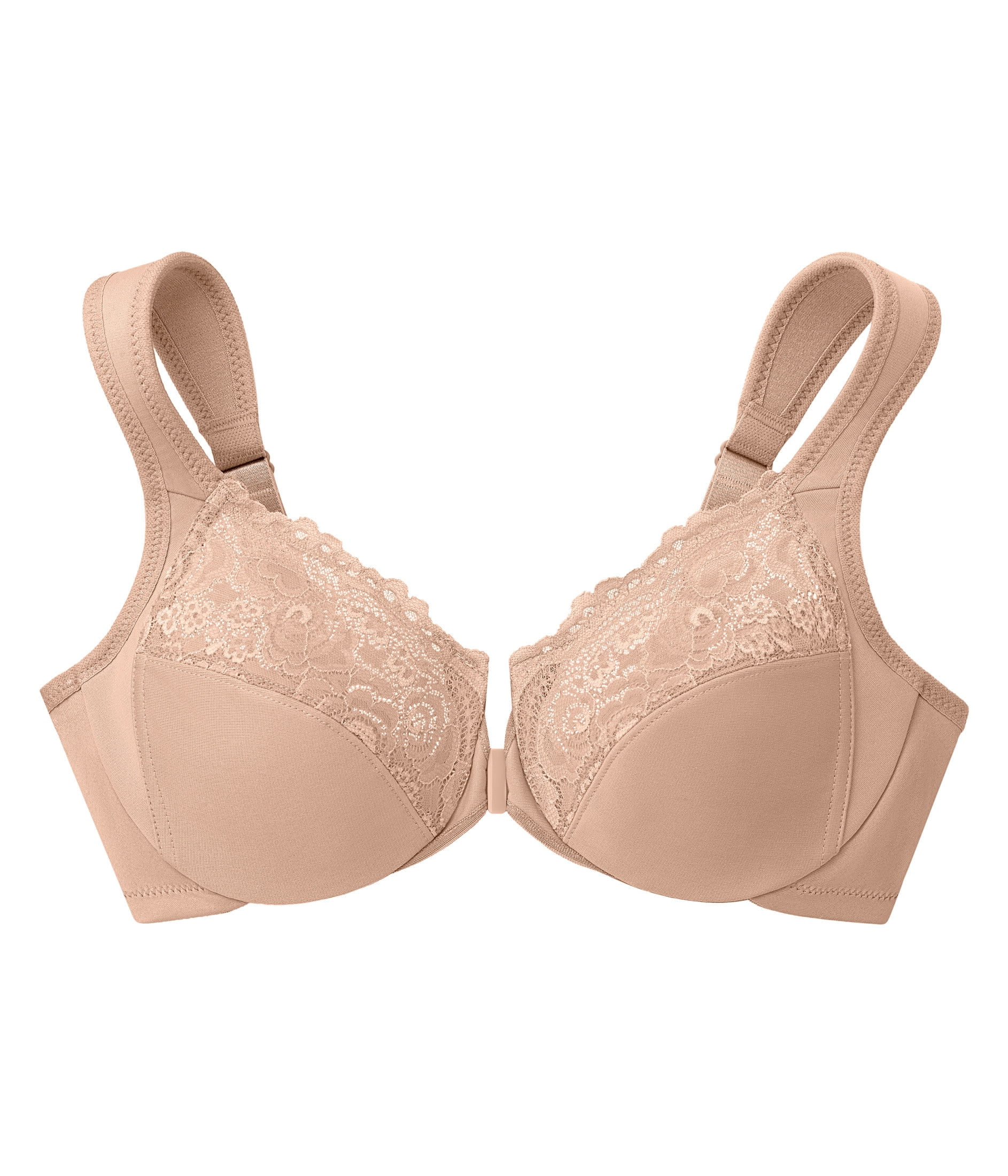 Glamorise WonderWire Front-Closure Underwire Bra 1245 (Women's & Women's Plus)