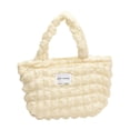 thumbnail image 2 of Bolso de mano para mujer, moderno, suave, informal, dulce, de gran capacidad, tipo hobo blanco, 2 of 9