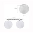 thumbnail image 5 of Guirnalda de luces LED solares para exteriores, impermeables, decorativas, plegables, para decoración de jardín (blanco cálido, 5 m), 5 of 5