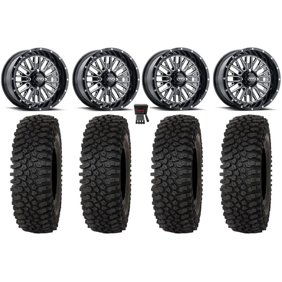 ITP Momentum 15" Wheels Milled 32" Roctane ST Tires Yamaha Viking Wolverine YXZ1000R