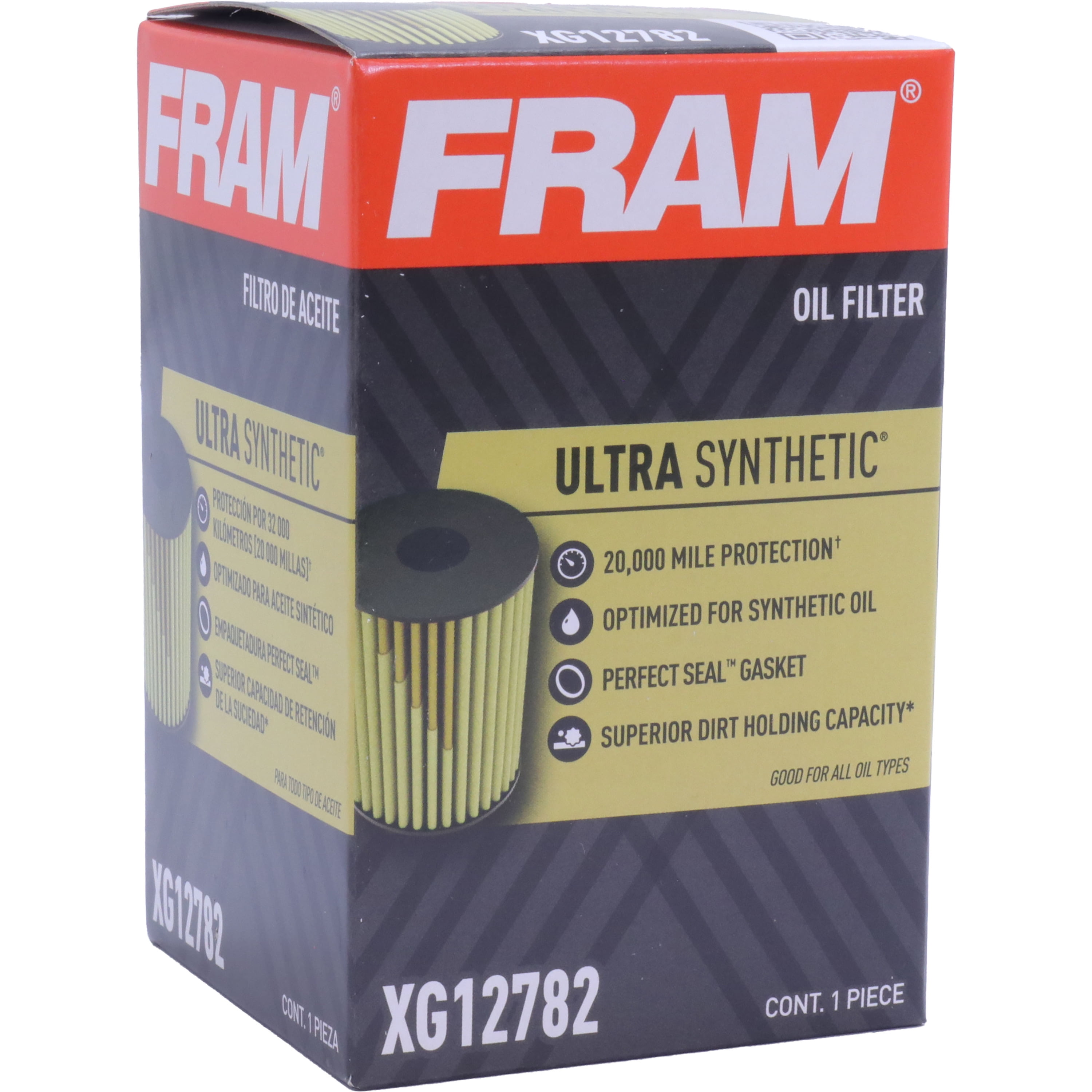 FRAM Ultra Synthetic Oil Filter, XG12782, 20K mile Filter for Hyundai and Kia Vehicles