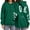 Green, variant on Essentials Hoodie for Women Letter Print Long Sleeve Hooded Sweatshirts Lightweight Fashion Casual Winter Warn Pullover Tops