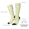 thumbnail image 5 of Picia Women Crew Soft Moisture-wicking Socks Tree Palms Lemon Pattern Design Cotton Socks, One Size fit All, 5 of 9
