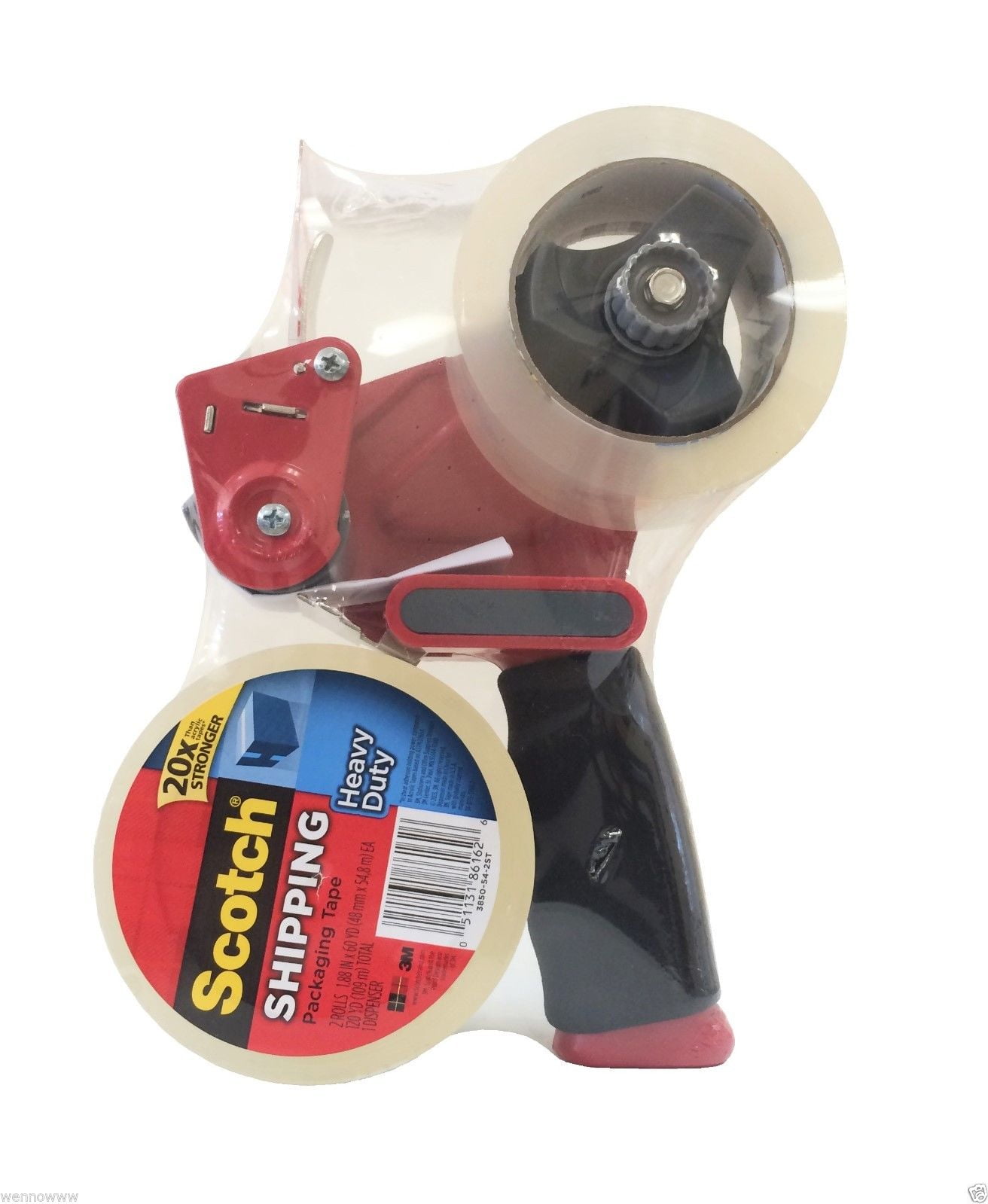 Details about   Scotch Heavy Duty Shipping Packaging Tape with 2 Rolls Tape Gun Dispenser