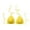 Yellow, variant on Womens Bikini Top Women's Solid Color Lined Casual Handmade Crochet Swimsuit Bikini Top Beige L
