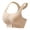 Khaki, variant on Seamless Workout Correction Bra, Front Buckle Lift Gathering, Hunchback Straightening & Shoulder Opening Support Shapewear White XXXL