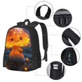 thumbnail image 2 of Easygdp Glowing Mushroom In Forest Mochila de Gran Capacidad Minimalista Ideal para Escuela, Viajes y Uso Diario, 2 of 6