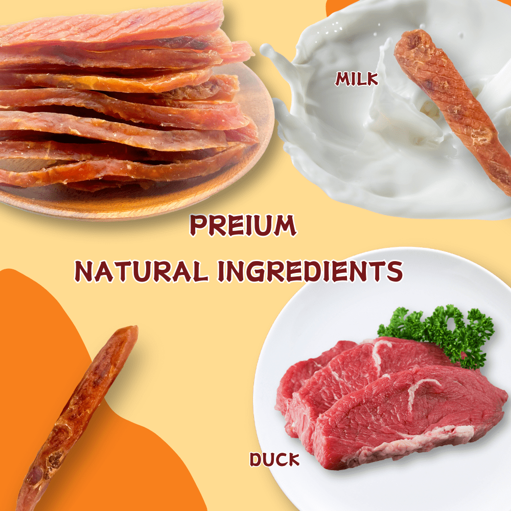 Tender Touch Duck & Milk Stick Dog Treats, Novel Protein for Sensitive Dogs, 1.32 Pound
