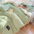 thumbnail image 2 of Juego de cama de cuatro piezas de terciopelo de leche, ropa de cama de clase A con forro polar, sábana de terciopelo coral de tres piezas, funda de edredón, funda de edredón de franela para invierno, 2 of 6