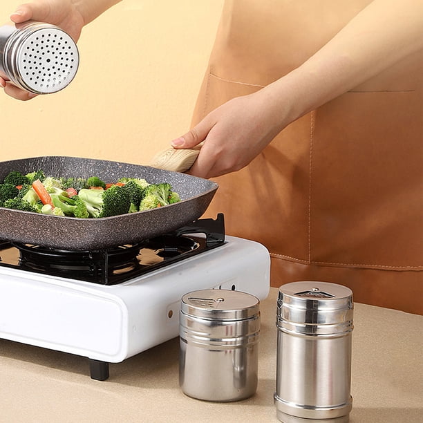 Tarro de acero inoxidable para condimentos, botella de gran capacidad para barbacoa, ideal para cocinar, almacenar alimentos, mezclar y dispensar salsa. Blahzhy