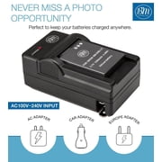 BM Premium EN-EL12 Battery and Charger Nikon Coolpix A1000, Black