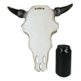 thumbnail image 5 of Western Bull Cow Skull With Floral Lilies & Golden Nailheads Wall Decor Plaque, 5 of 5