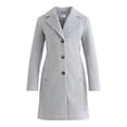 thumbnail image 6 of Time and Tru Women's and Women's Plus Faux Wool Boyfriend Coat, Sizes XS-2X, 6 of 6