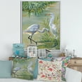 thumbnail image 2 of Portrait Of Heron Birds I 12 in x 20 in Framed Painting Canvas Art Print, by Designart, 2 of 5