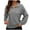 Gray, variant on Women's Half Zip Sweatshirt Casual Long Sleeve Stand Collar Quarter Zip Pullover Fall Shirts Tops